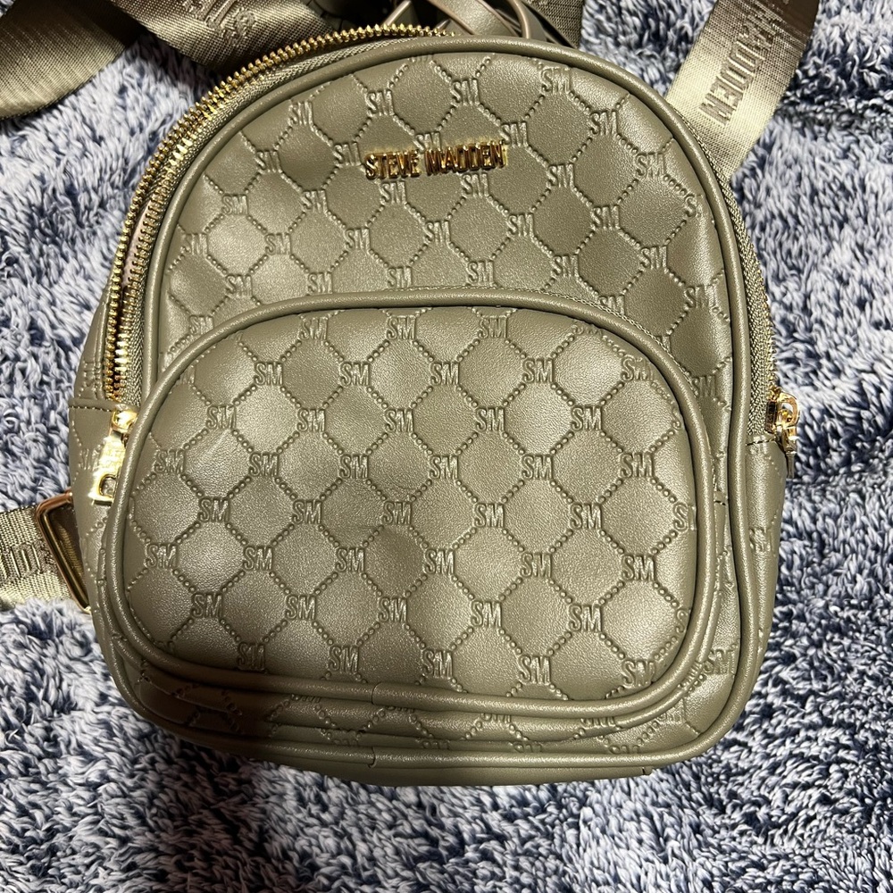 Steve Madden Sage Green Mini Backpack